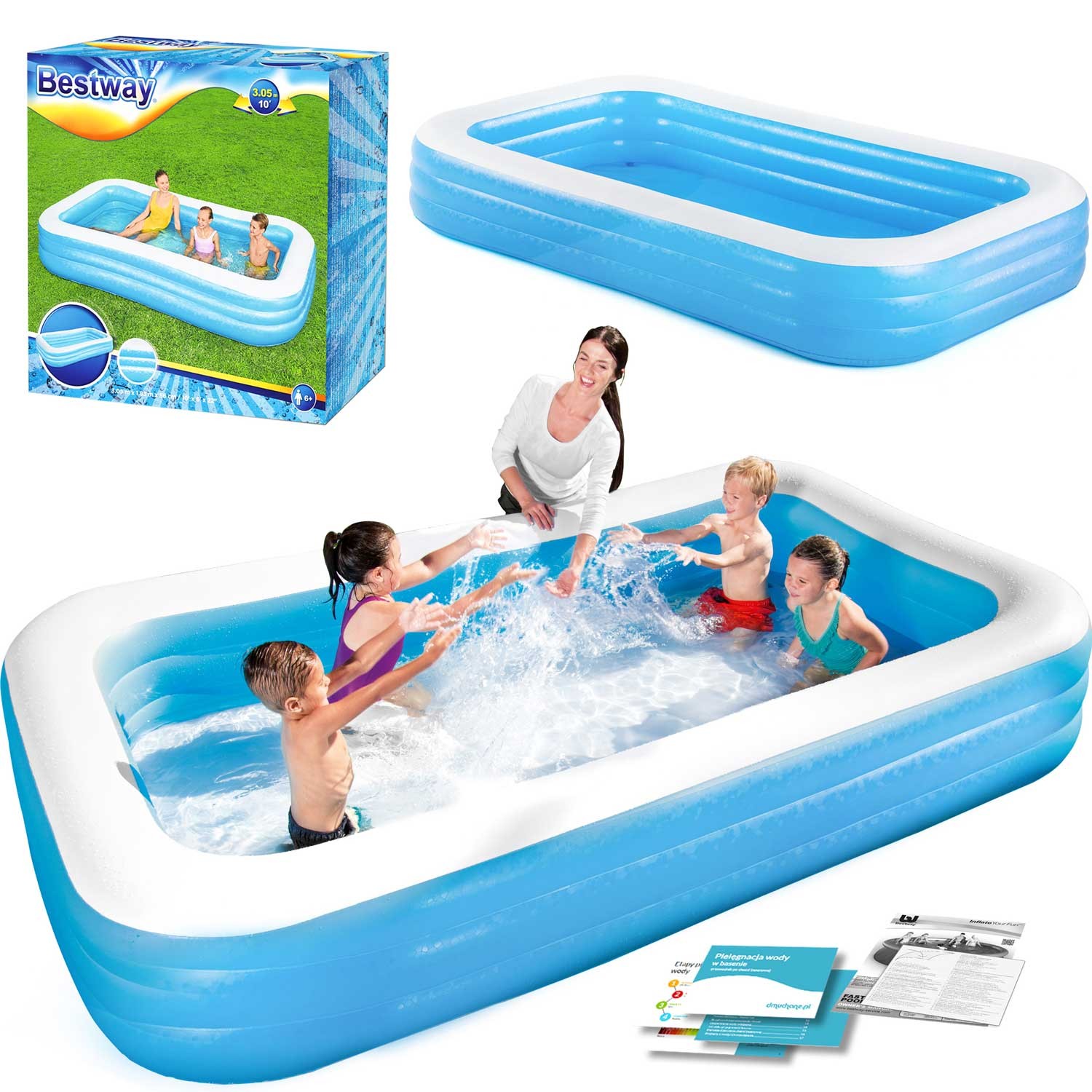 Rodinný nafukovací bazén 305x183x56cm Bestway 54009