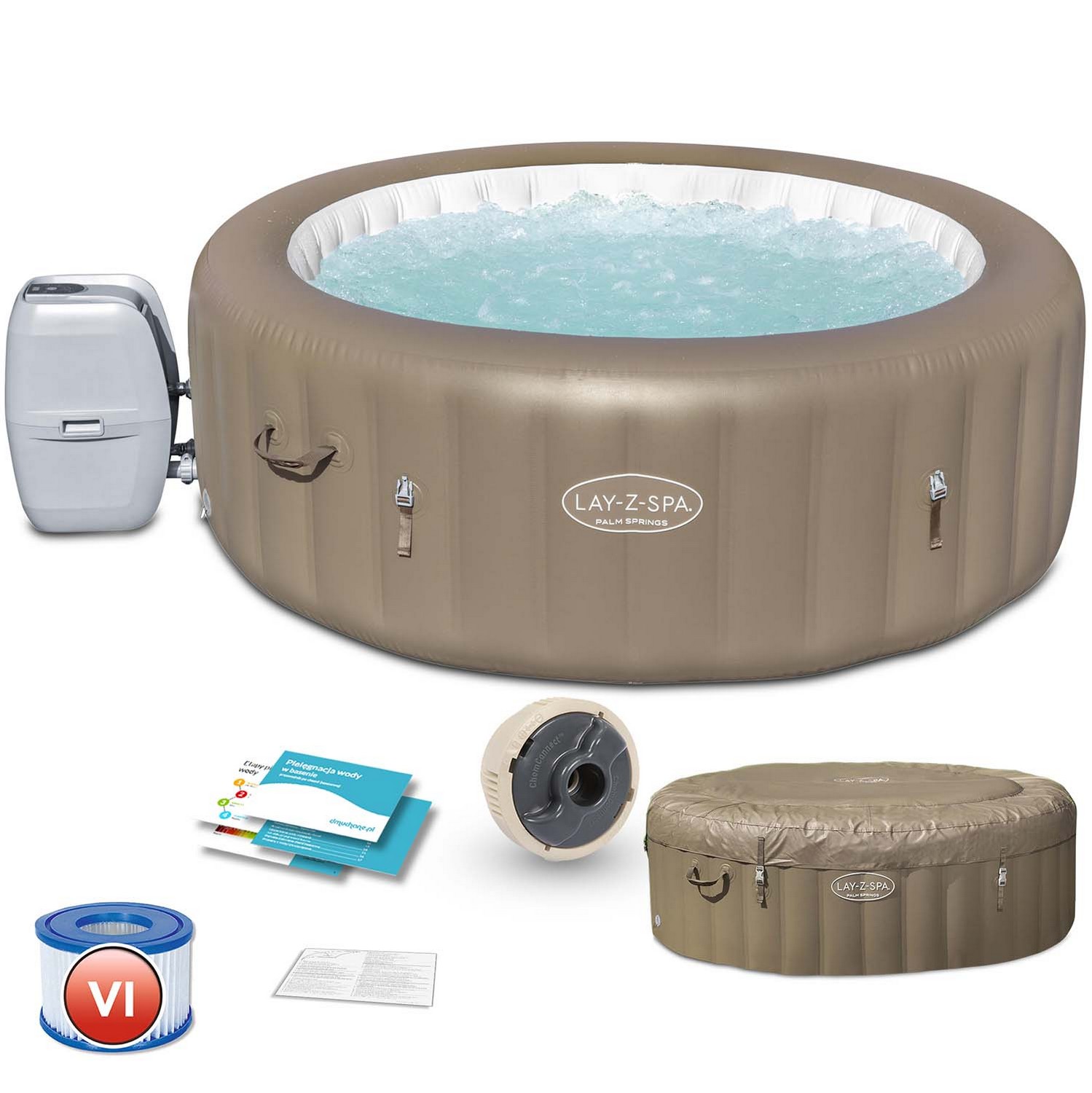 Nafukovacie SPA Lay-Z Palm Springs pre 6 osôb Bestway 60017