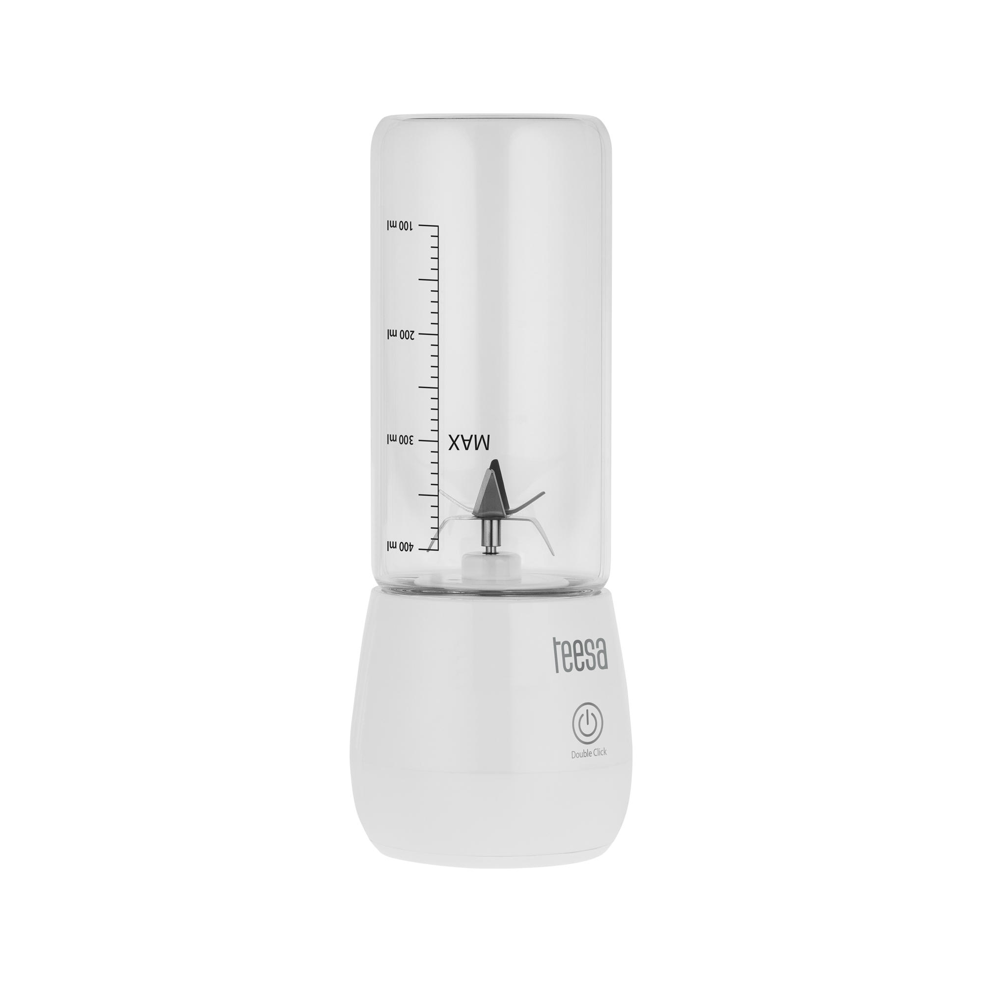 TEESA Bezdrôtový mixér, sklenený pohár, 450 ml, 100 W, 6 nožov