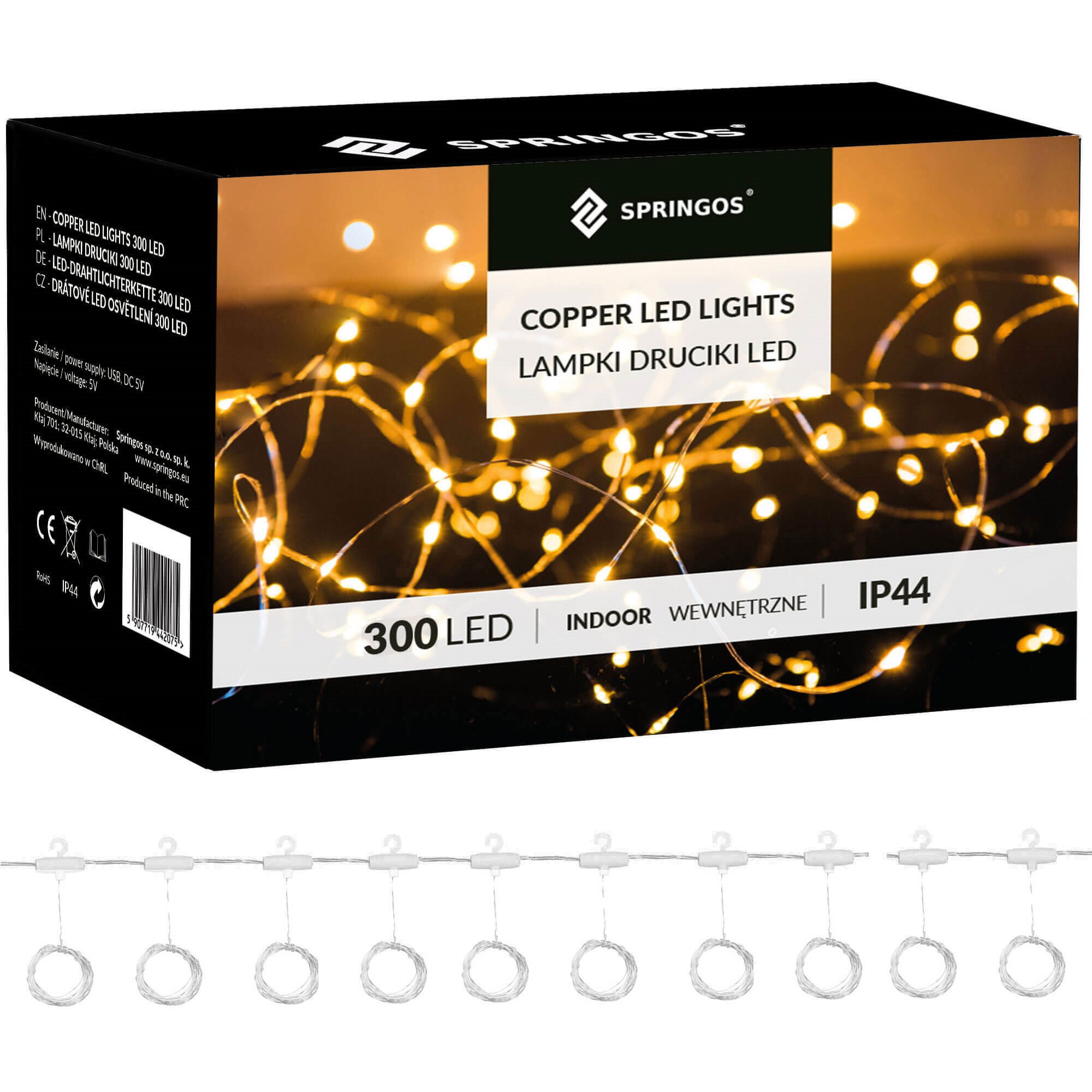 LED svetelná záclona 300 LED 3 × 3 m viacfarebná USB/DC s diaľkovým ovládaním S-CL4098