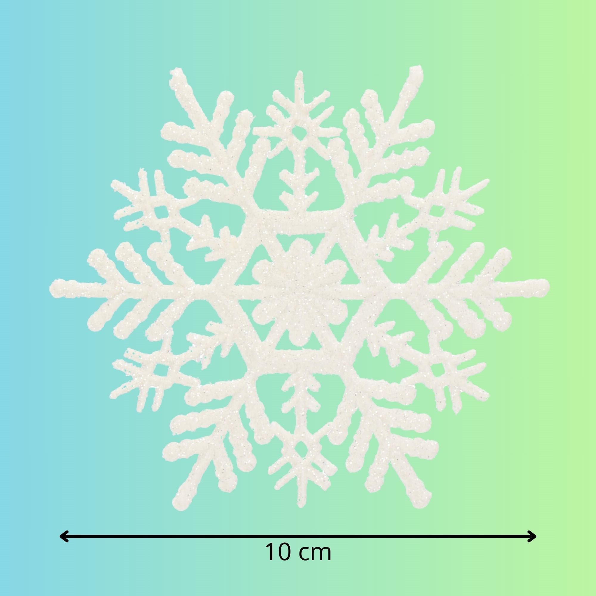 Vianočná ozdoba snehová vločka 10 cm 3 ks S-CA0775