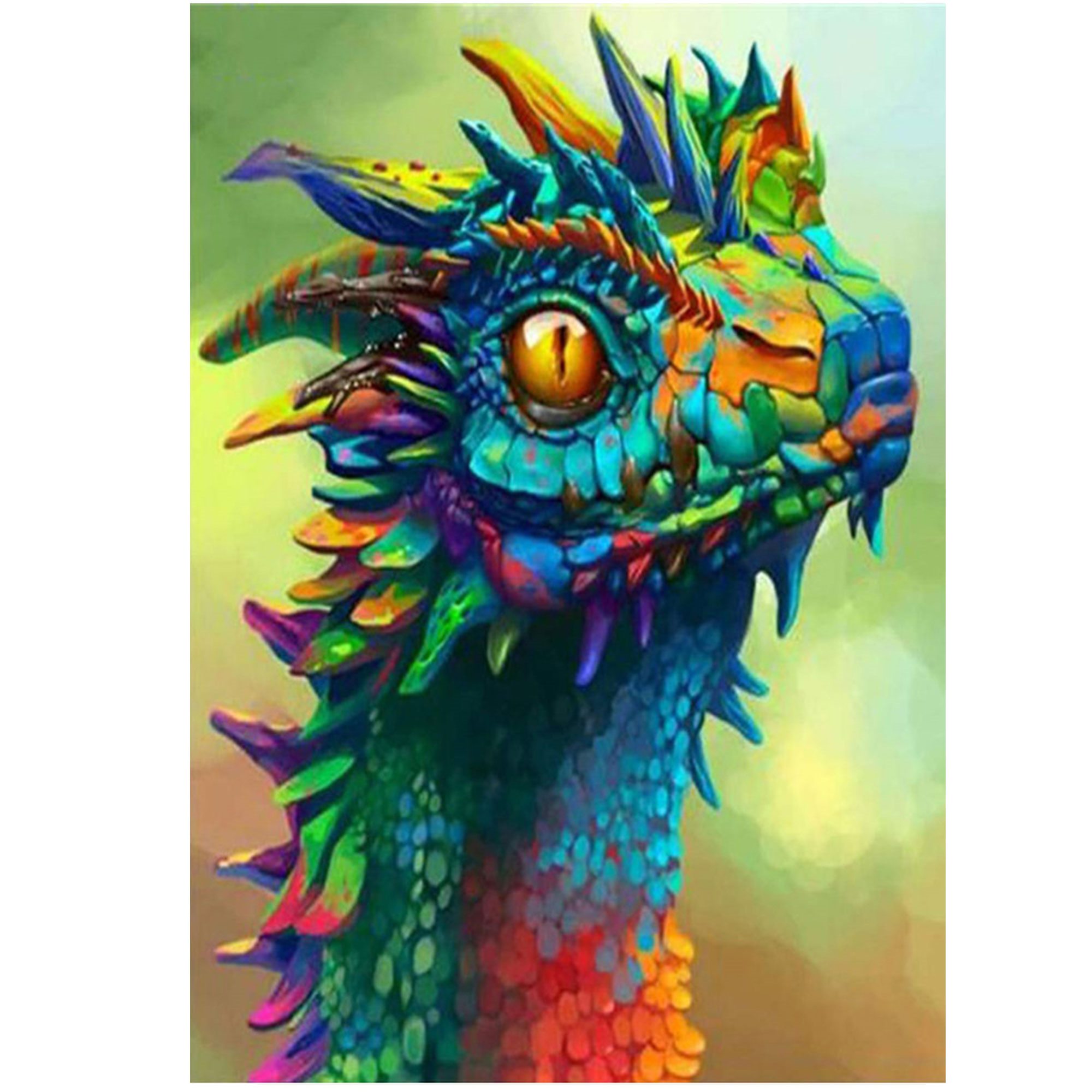 Diamantové maľovanie drak 40 × 30 cm S-DP0031