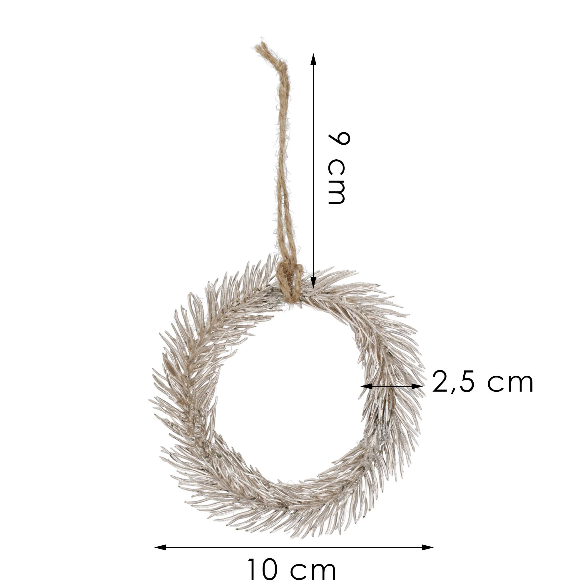 Vianočná závesná ozdoba – dekoratívna vetvička 10 cm S-CA1209