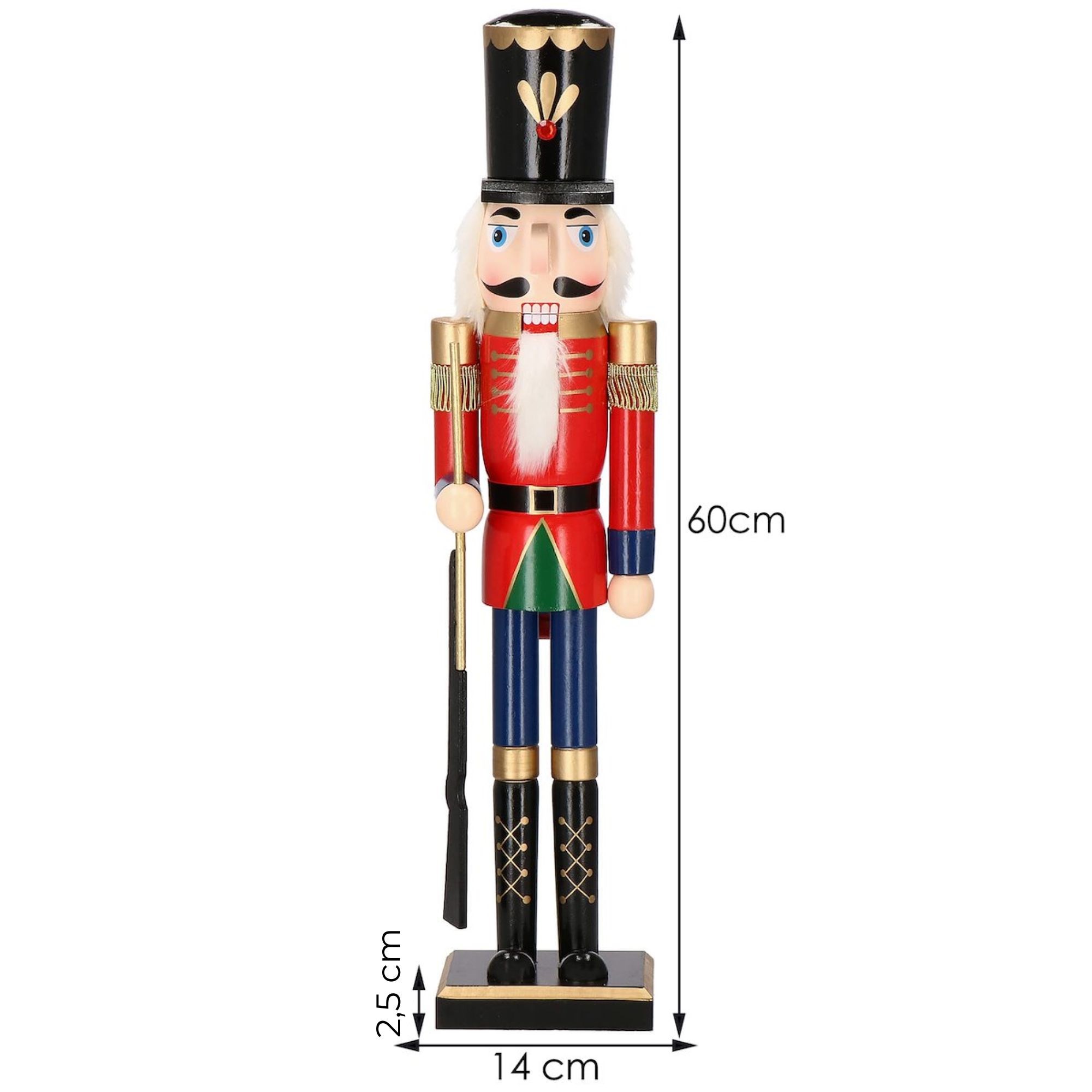 Vianočný luskáčik 60 cm drevená figúrka S-CA0908