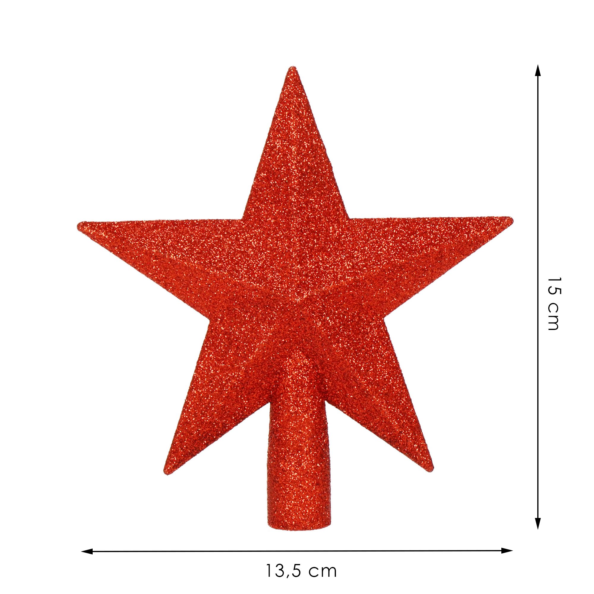 Vianočná ozdoba hviezda na stromček 15 cm S-CA1196