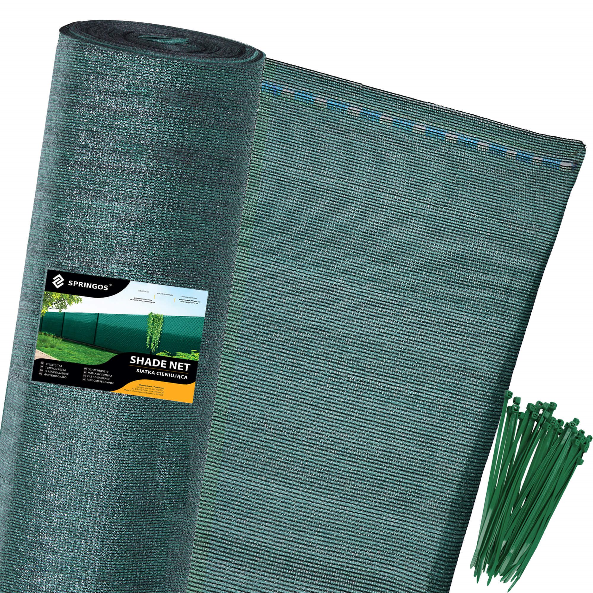 Springos SN0037 TIENIACA SIEŤ ZELENÁ 185 GSM 1,5 X 50 M 200 UZÁVIEROK