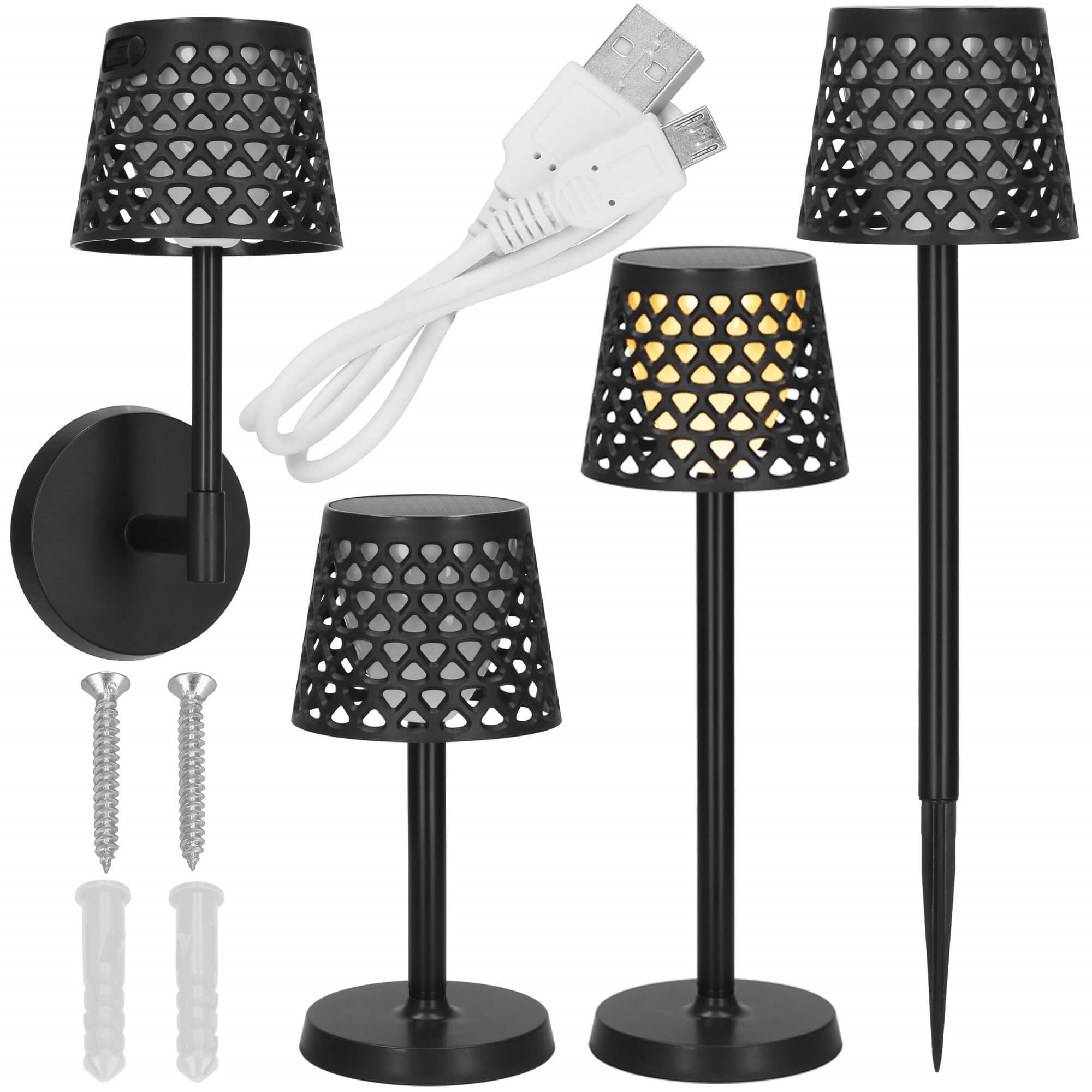 Solárna kempingová lampa 3V1 s USB nabíjaním S-CS0126