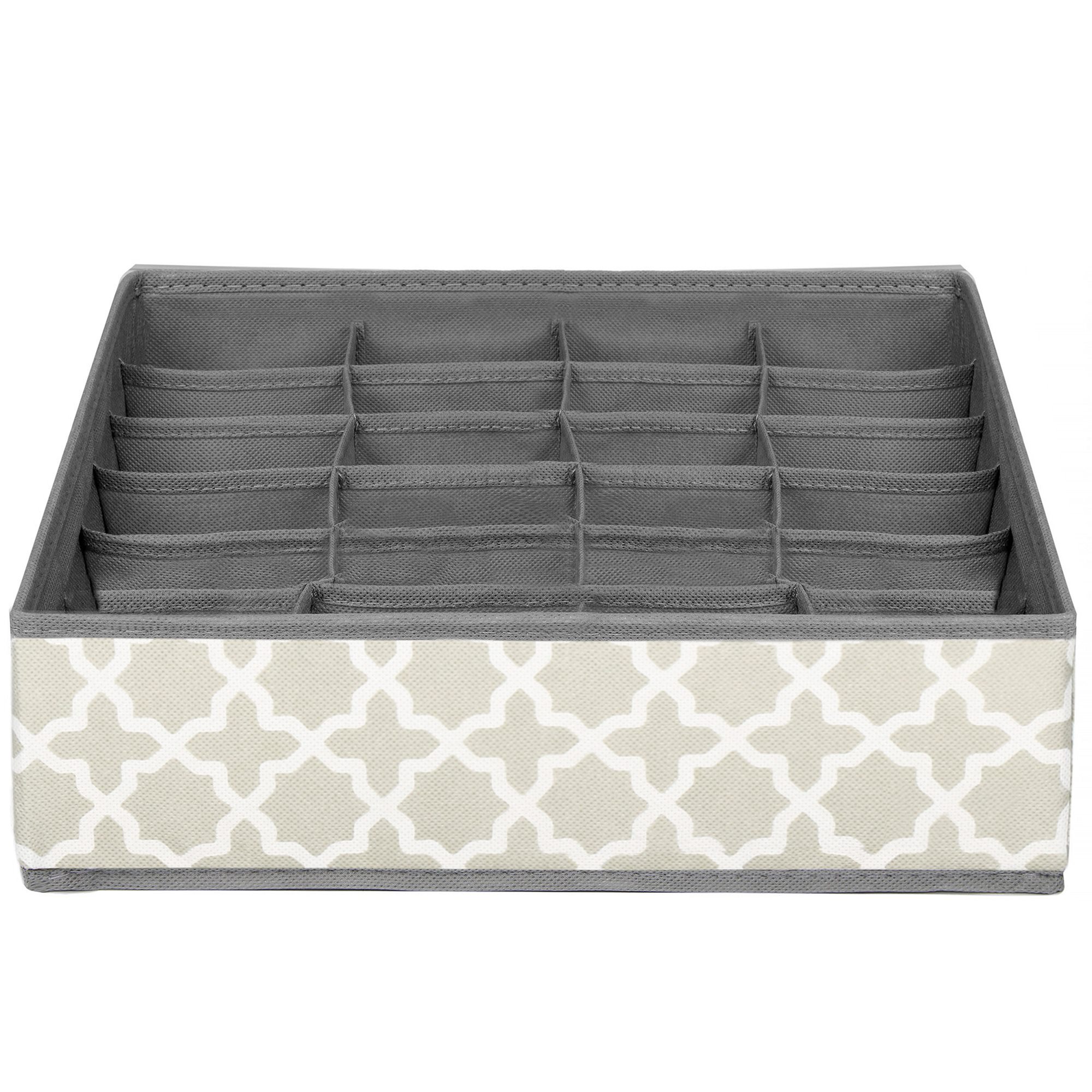 Textilný organizér do zásuvky s 24 priehradkami 33 × 33 cm S-HA3054