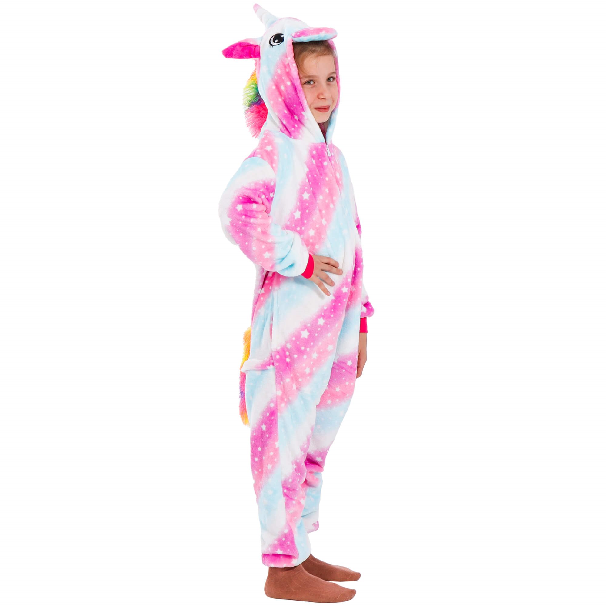 Detské kigurumi pyžamo jednorožec 130–140 cm S-HA5072