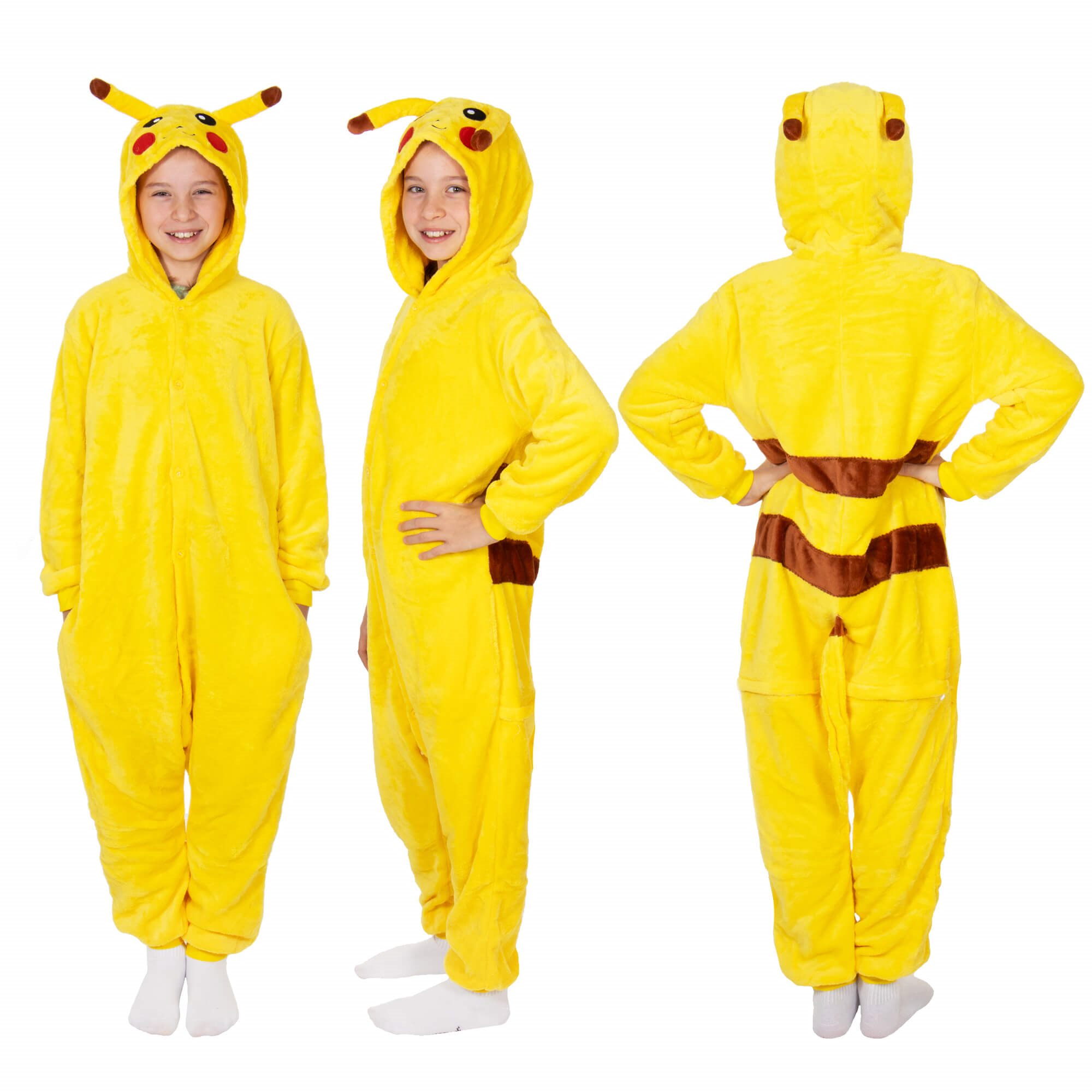Detské kigurumi pyžamo Pikachu 120–130 cm S-HA7314