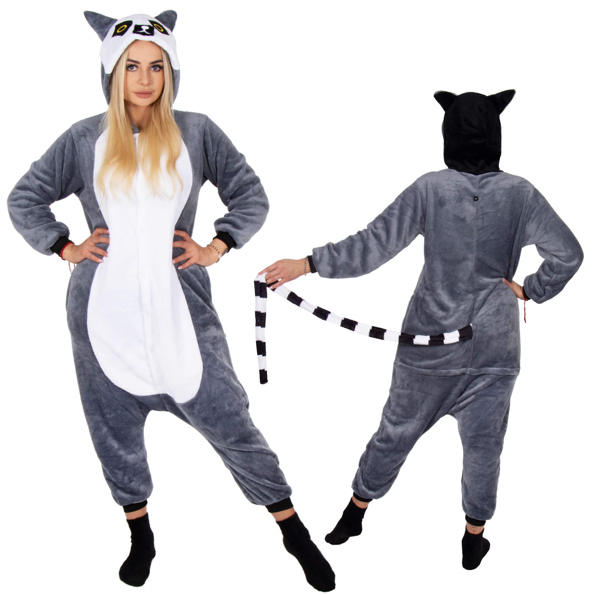 Kigurumi pyžamo lemur M S-HA7343