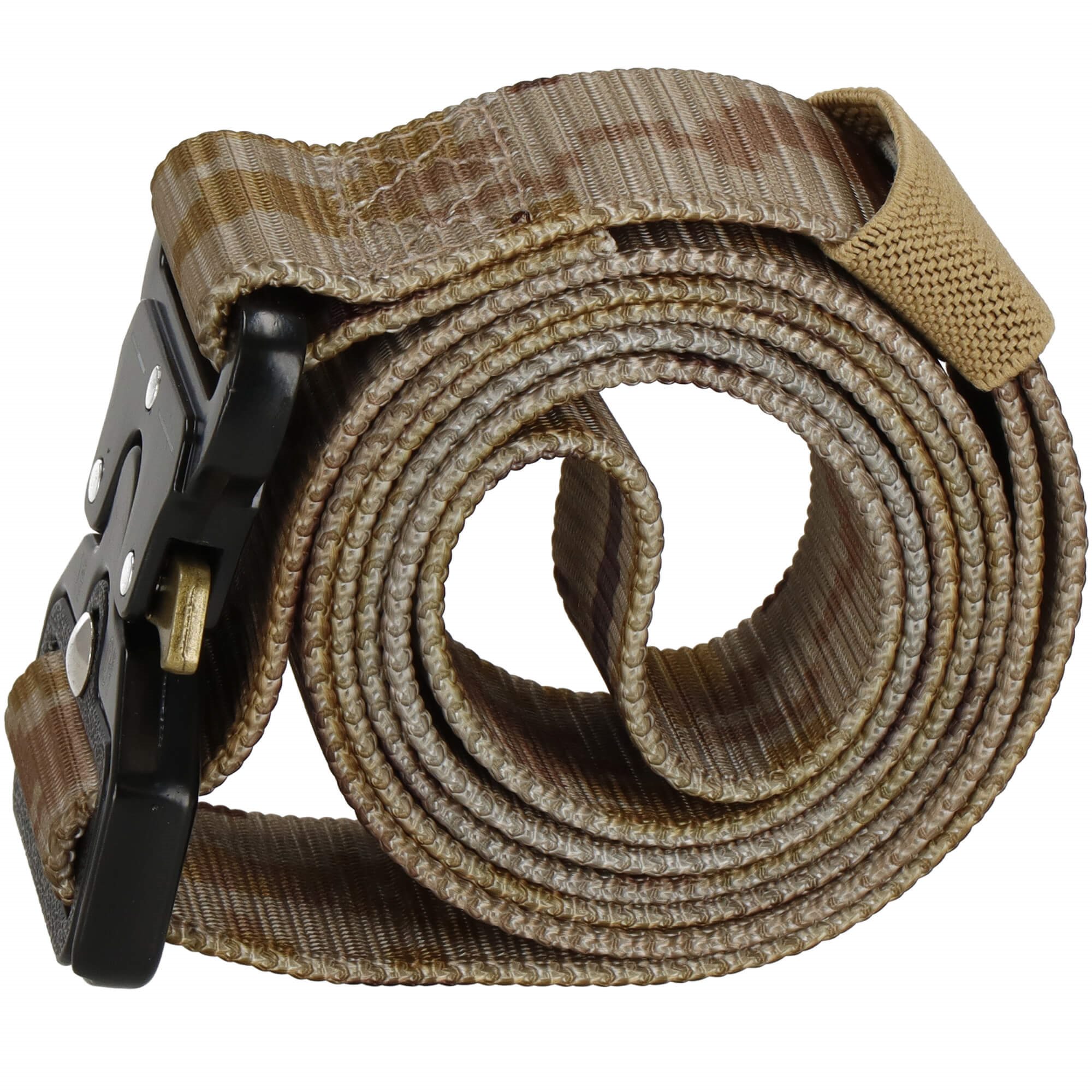 Taktický opasok s rýchloupínacou kovovou sponou, maskáčový, 125 cm S-CS0102