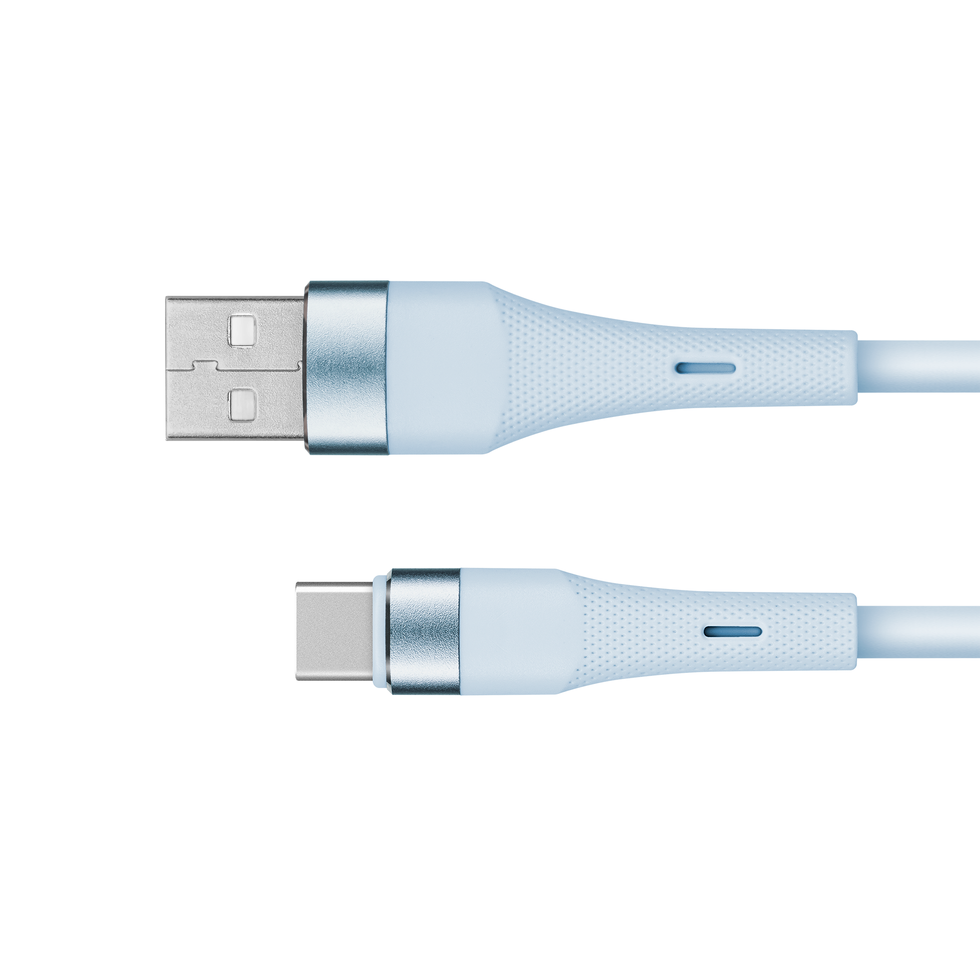 USB kábel - USB typu C 1 m silikónový modrý Kruger&Matz Basic
