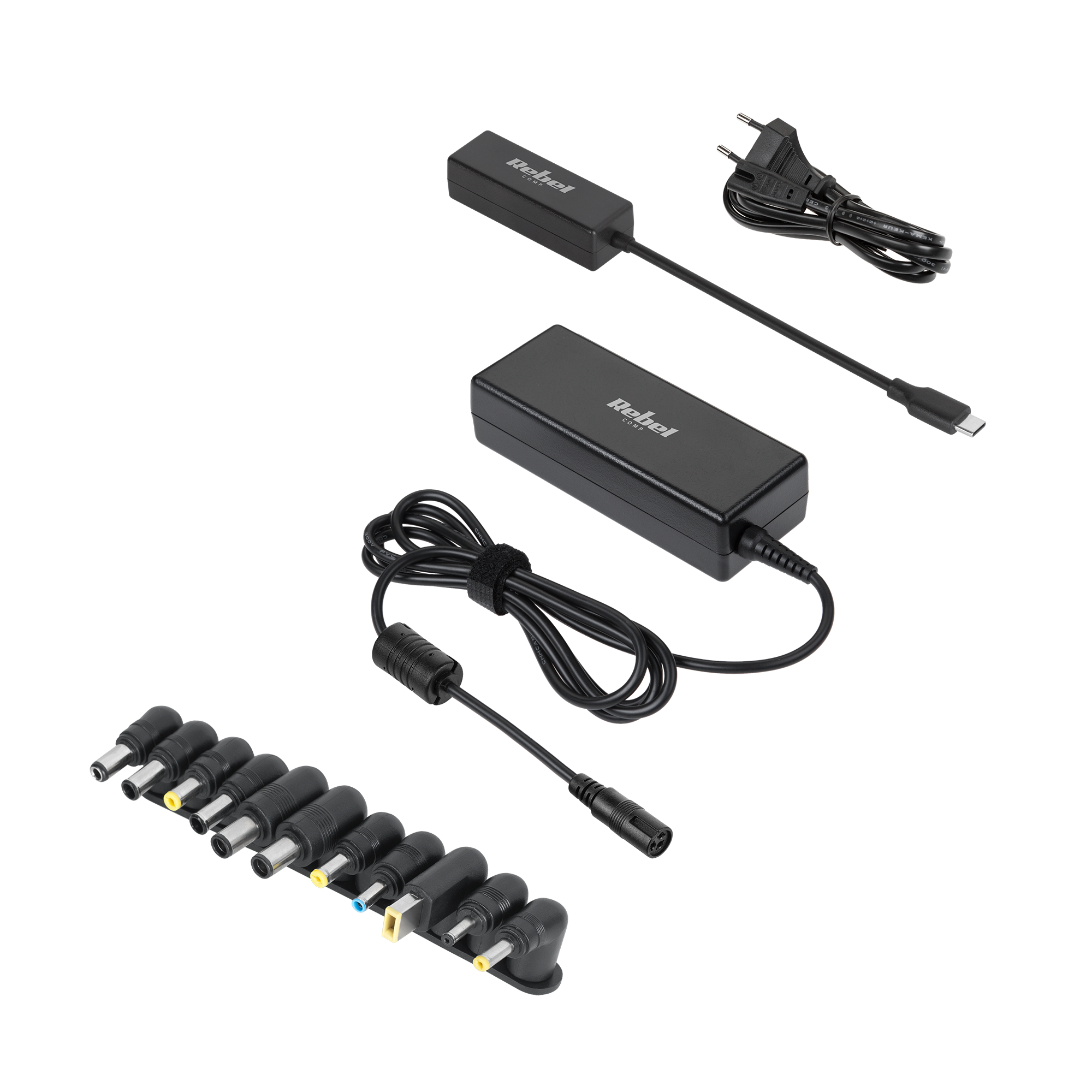 Univerzálny napájací adaptér Rebel 12 koncoviek 90 W 15-20 V automatický s funkciou Power Delivery