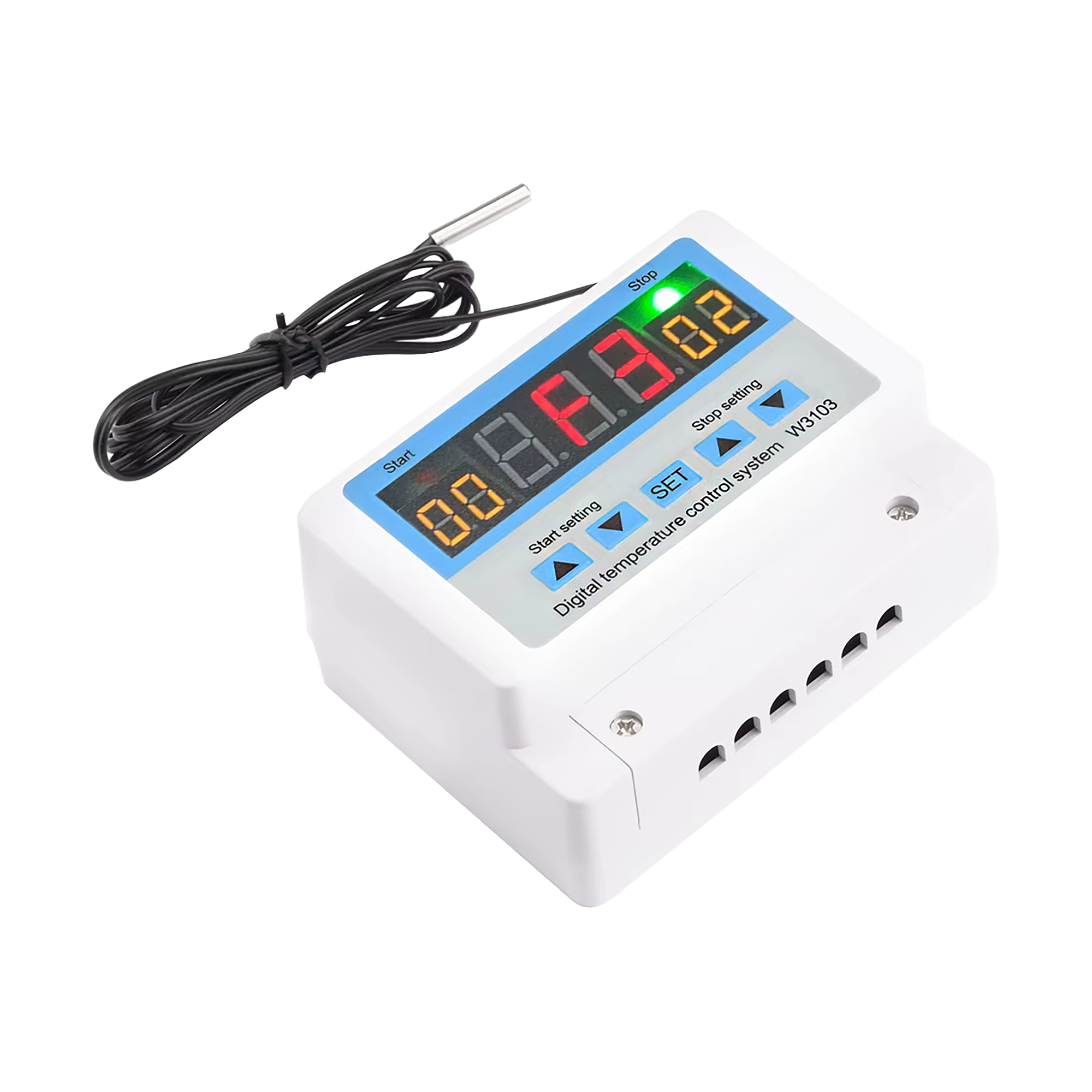 Digitálny termostat W3103 s vodotesnou sondou 220 V L-E6248