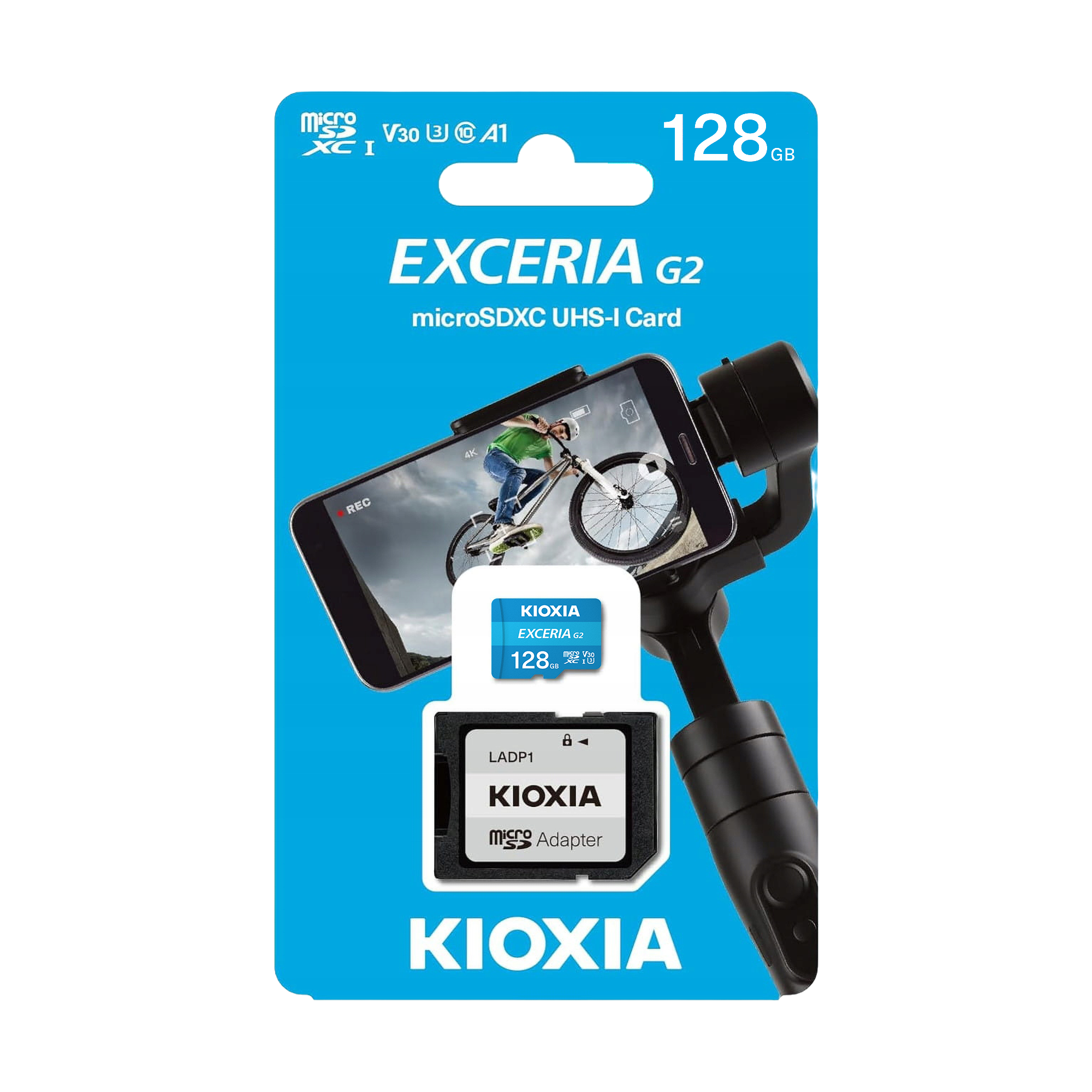 Pamäťová karta microSD 128 GB UHS-I U1 Kioxia s adaptérom