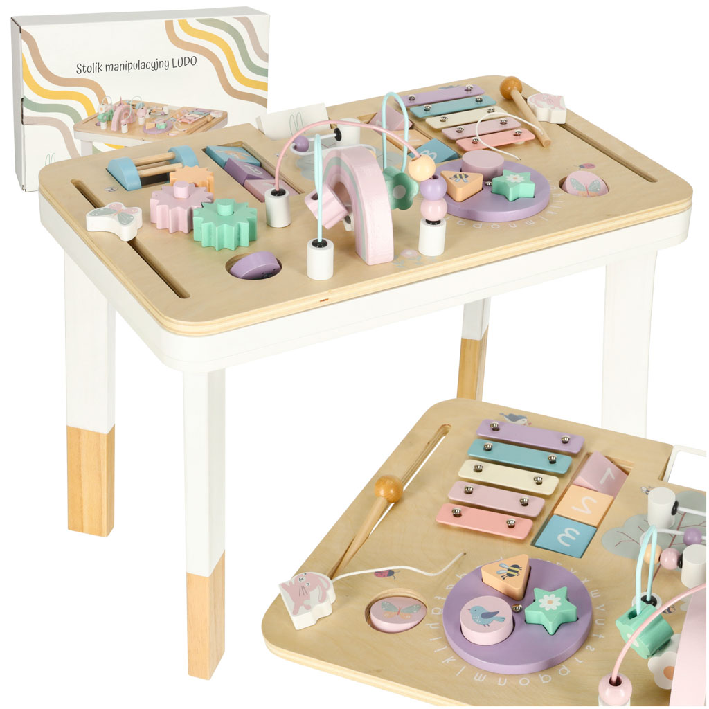 Lulilo montessori pastelový manipulačný stôl