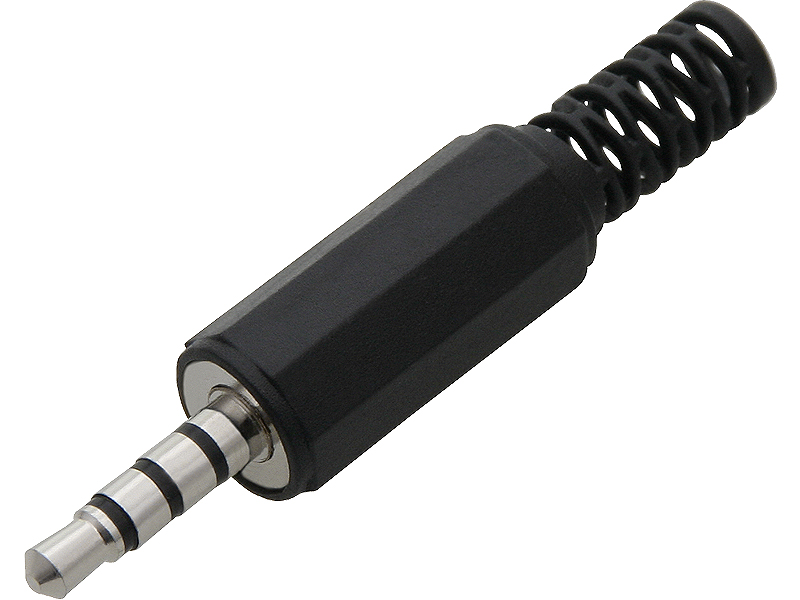 3,5 mm 4-pólový jack konektor plastový
