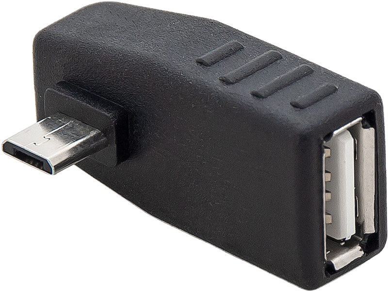 USB na micro USB adaptér s uhlom 90°
