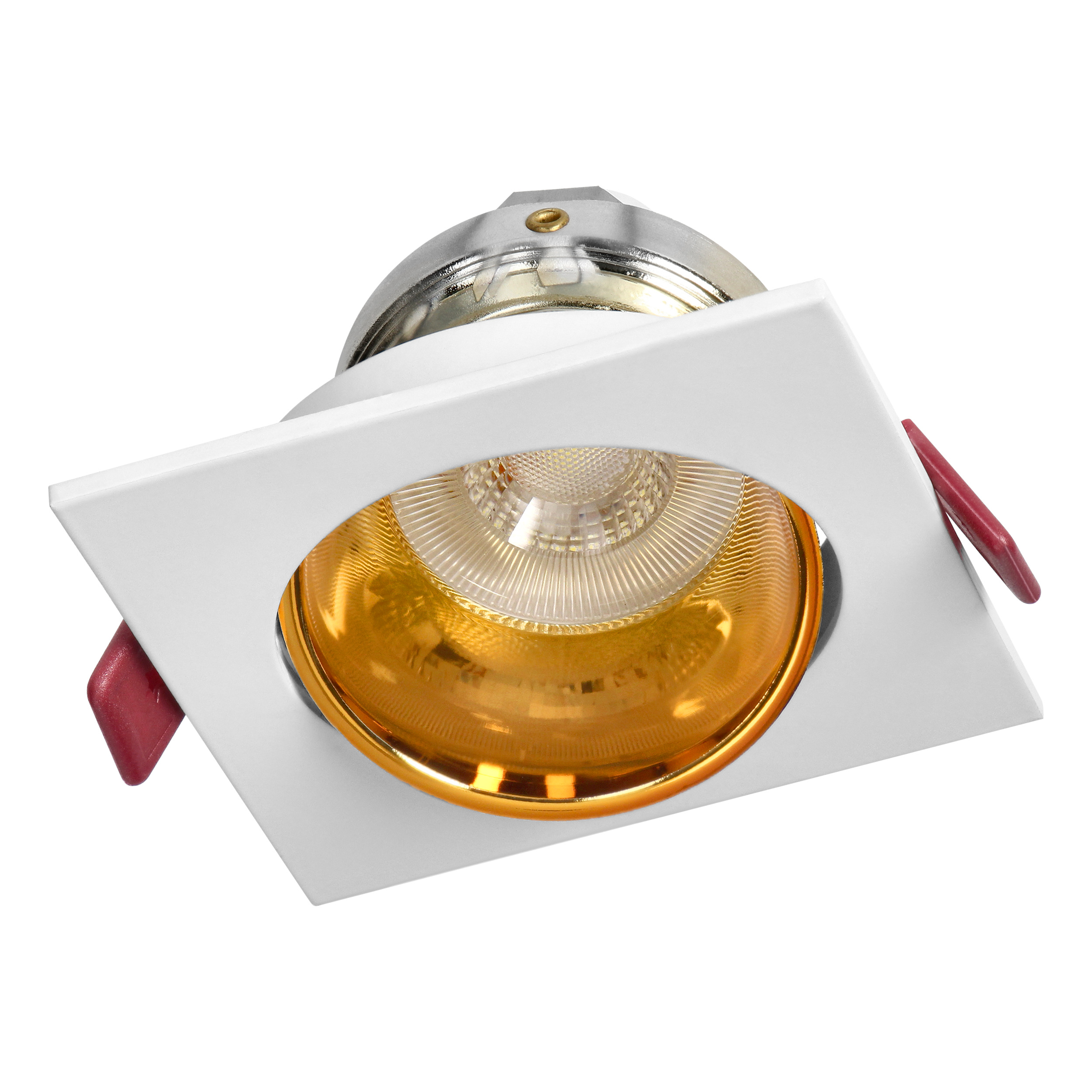 Biely-žltý rámik na reflektor MR16/GU10 50W
