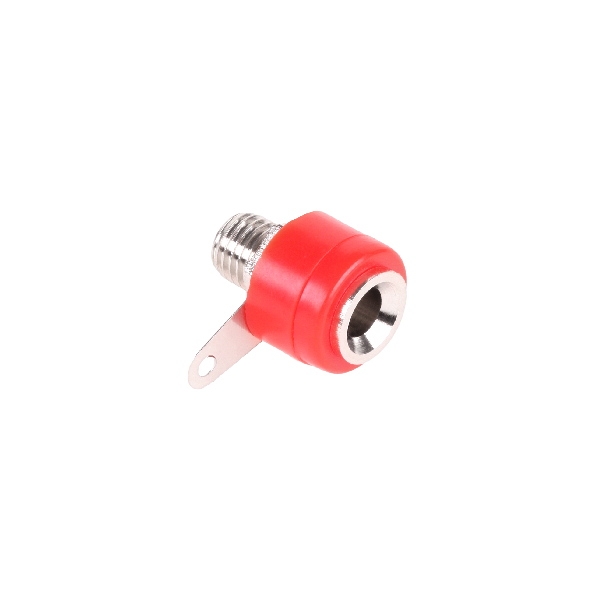 Montážna banániková zásuvka Cabletech červená L-GNI0204B-1