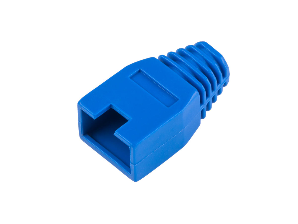 Gumová krytka na RJ45 konektor 8P8C modrá L-TEL0008-C-1