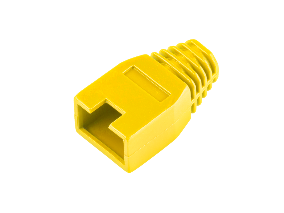 Gumová krytka na RJ45 konektor 8P8C žltá L-TEL0008-E-1