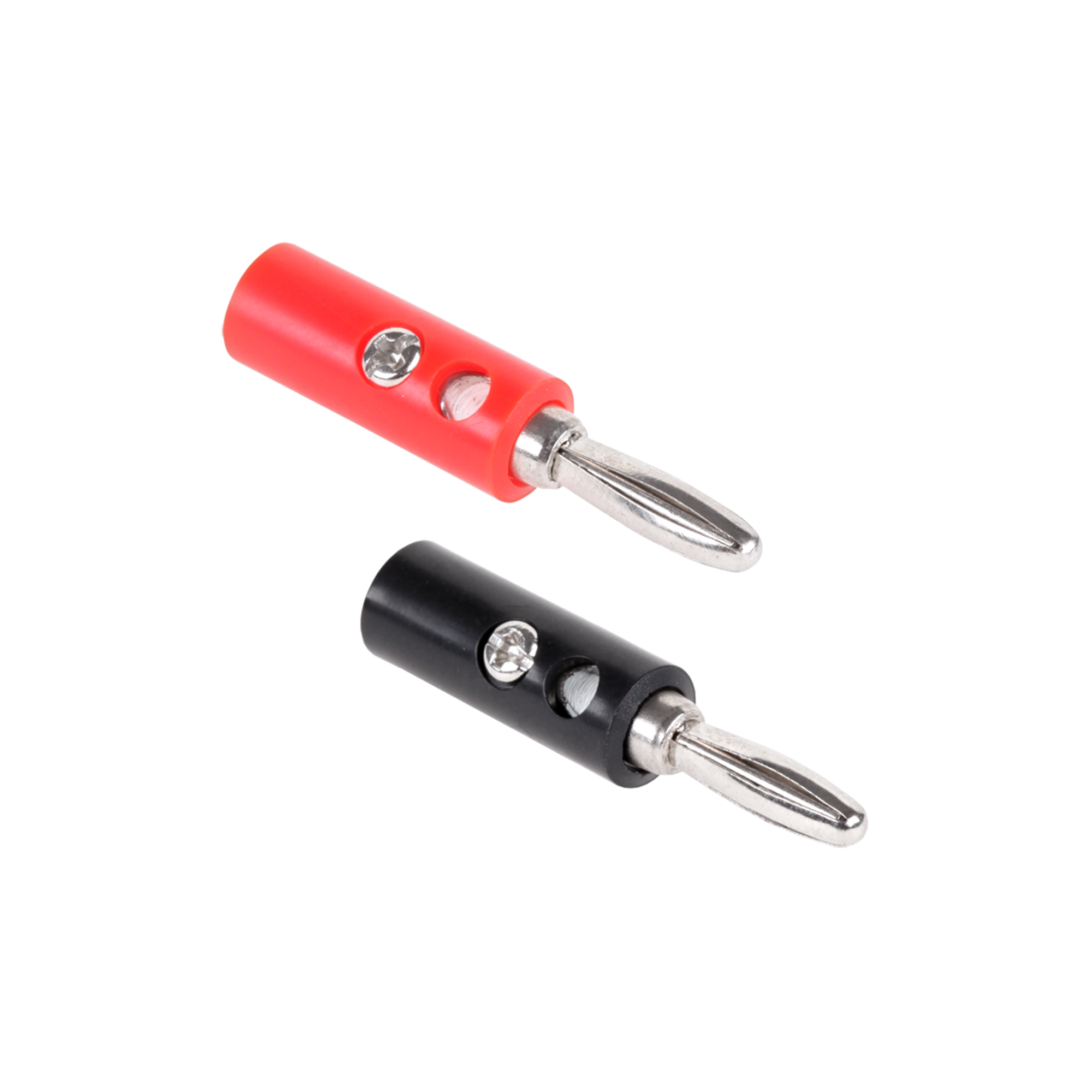 Banánik konektor plastový červený/čierny Cabletech L-WTY0200N-1