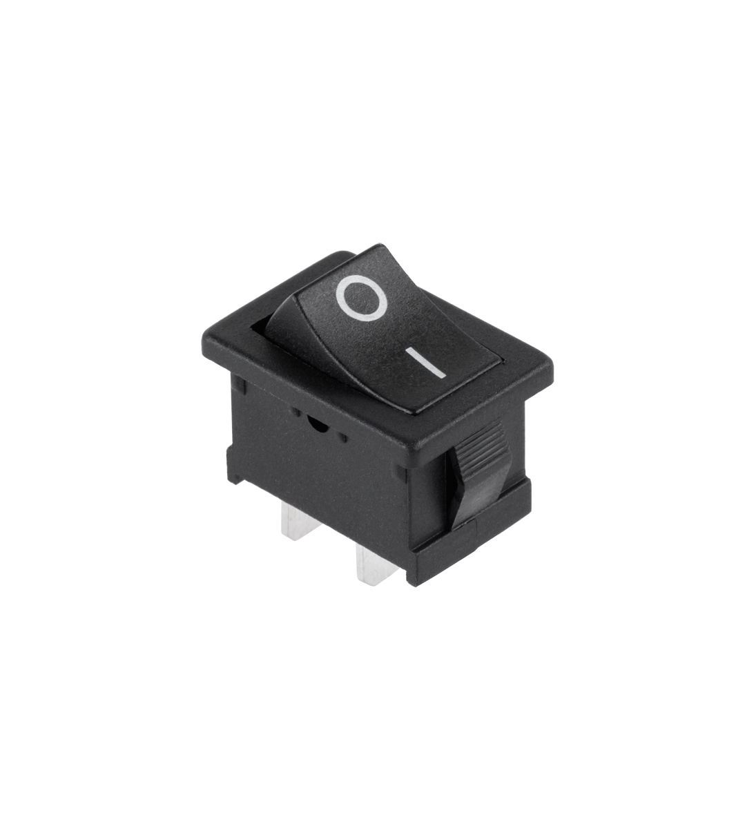 Mini kolískový vypínač 2-PIN ON/OFF, čierny, 230 V L-PRK0001A-1
