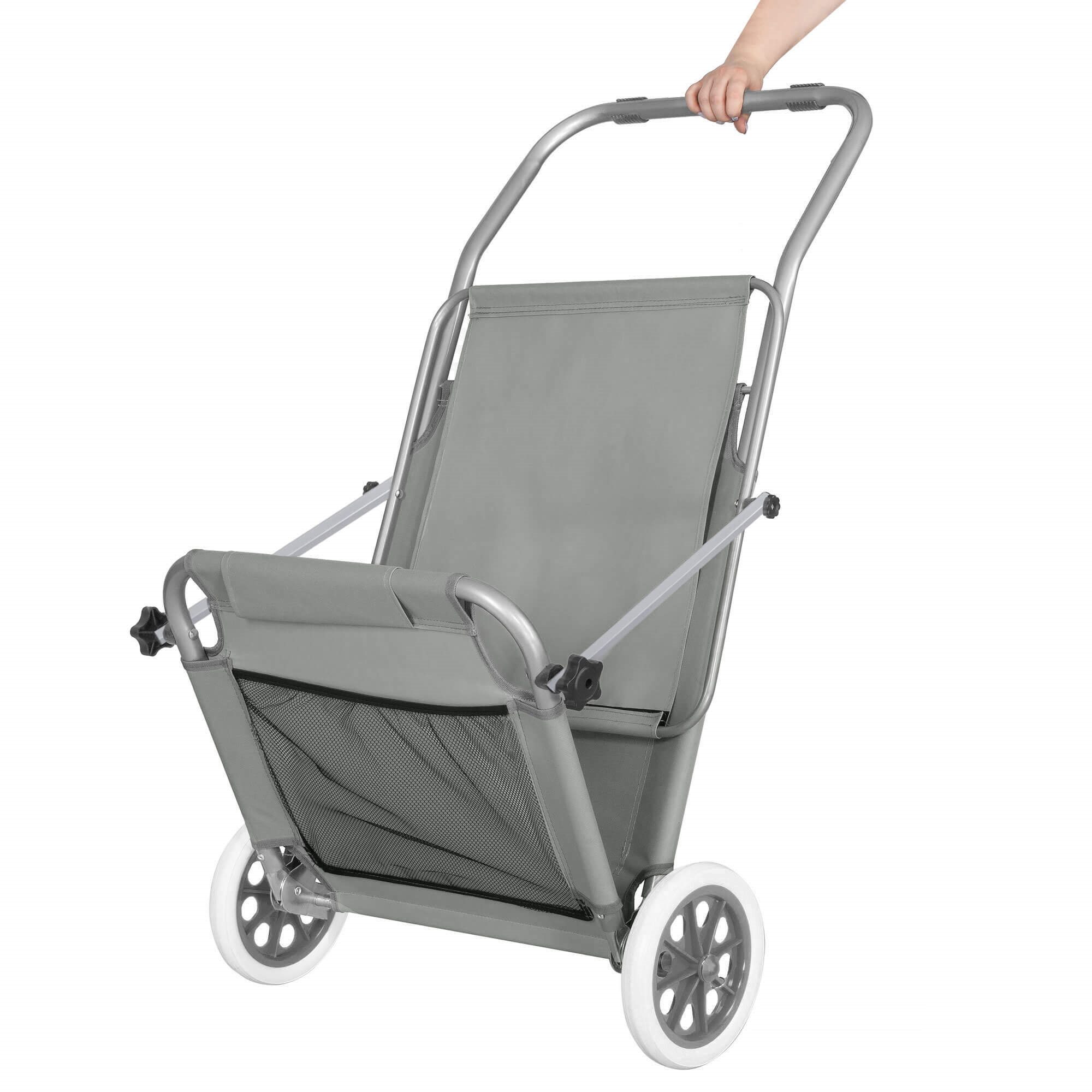 Plážové lehátko s kolieskami a strieškou S-GC0042