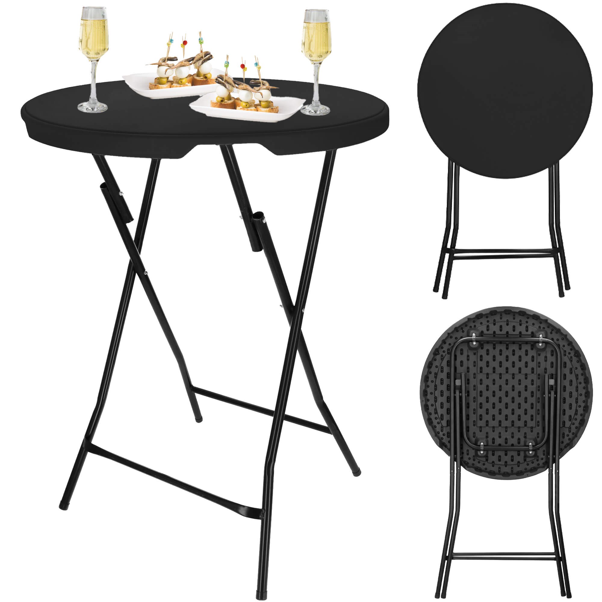 Skladací barový stôl okrúhly 80 cm S-GF0110