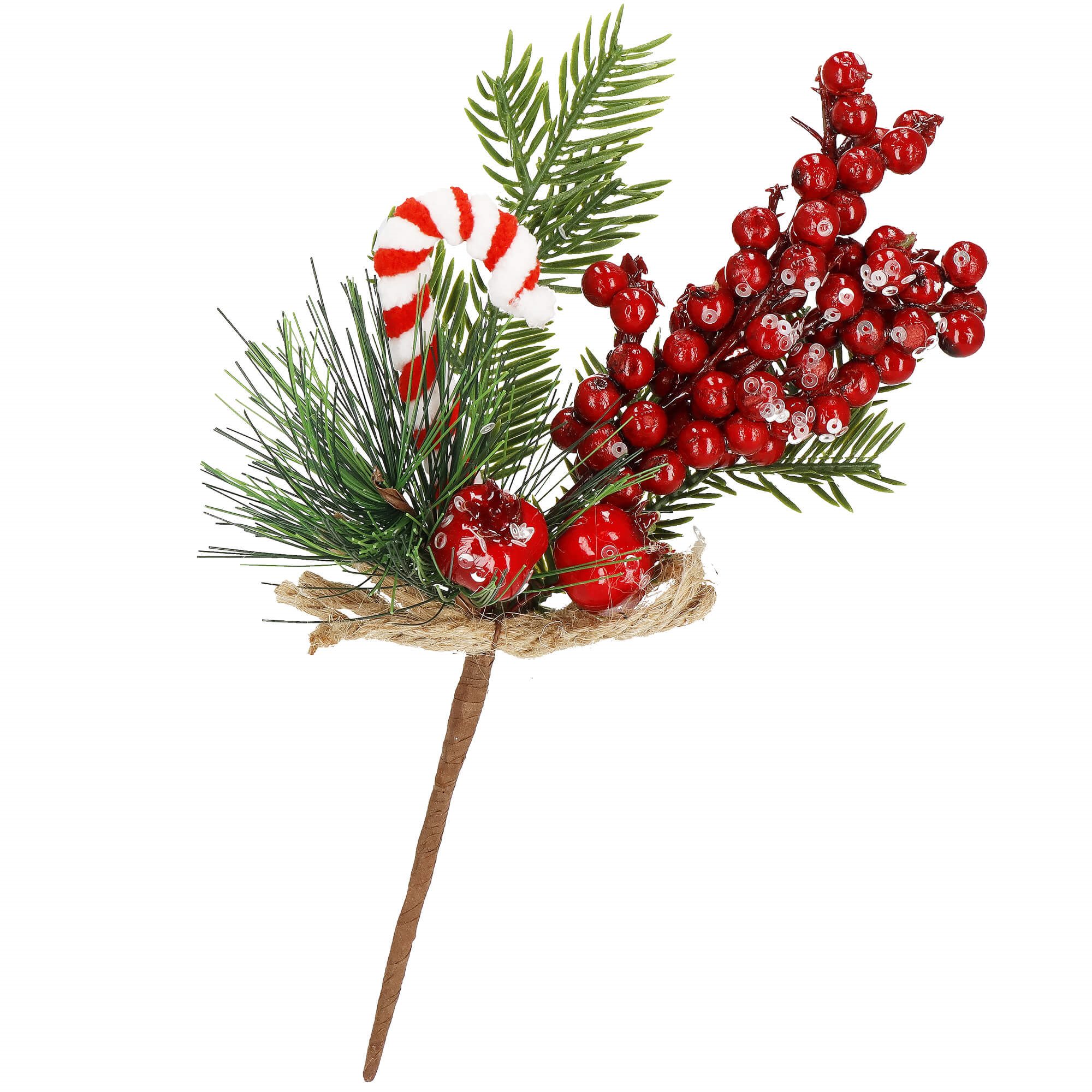 Vianočná dekoratívna vetvička 25 cm S-CA1212