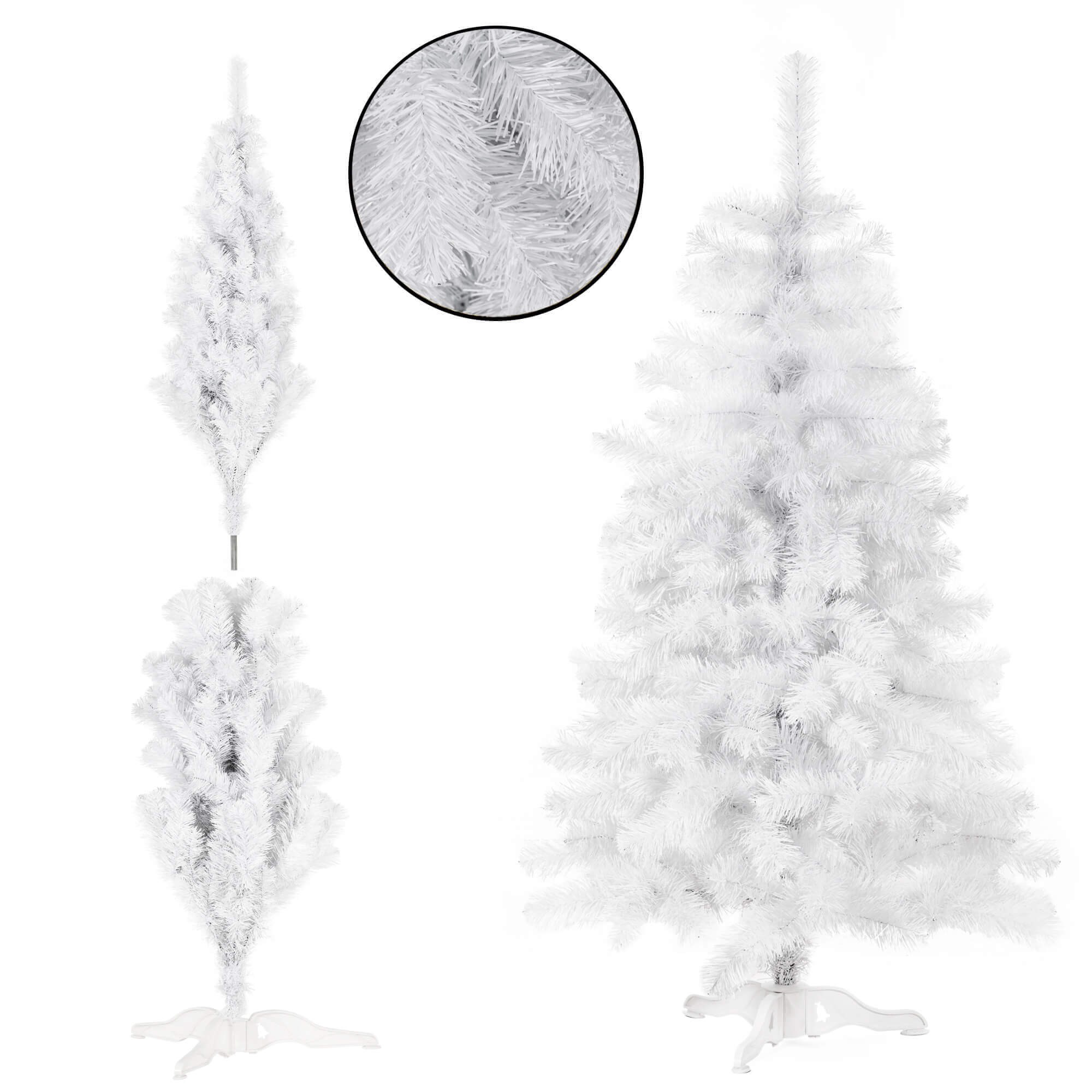 Biely vianočný stromček – umelá jedľa 150 cm S-CT0229