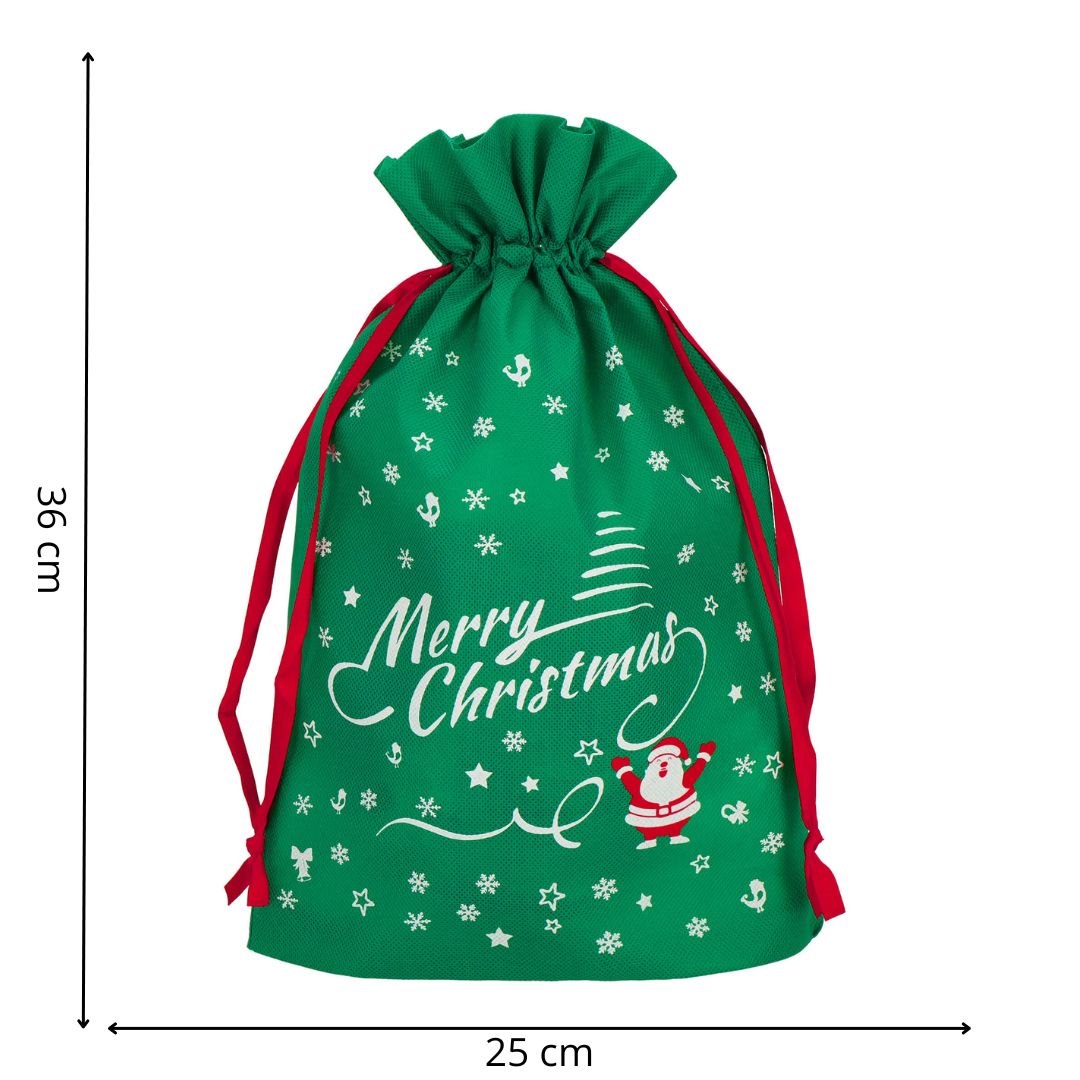 Vianočná darčeková taška so stuhou 35 × 25 cm S-CA1321