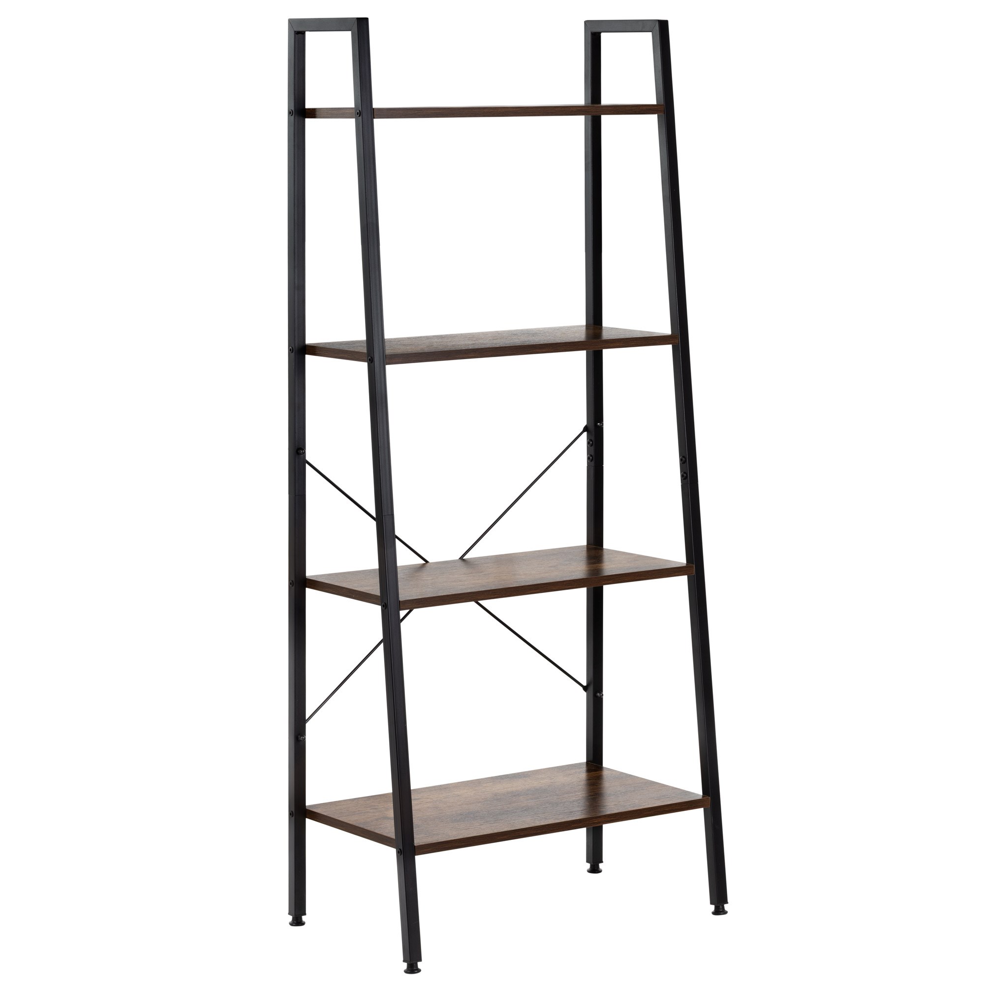 Kovový 4-policový regál 56 × 34 × 138 cm S-HF0048
