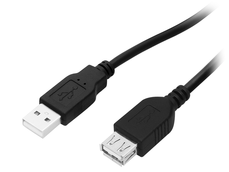 USB kábel A-A, 1m bielo-zelený