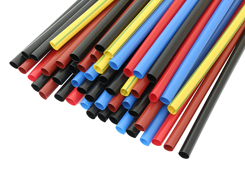 Tepelne zmršťovacie trubice 6/2 mm, 1 m, farebné