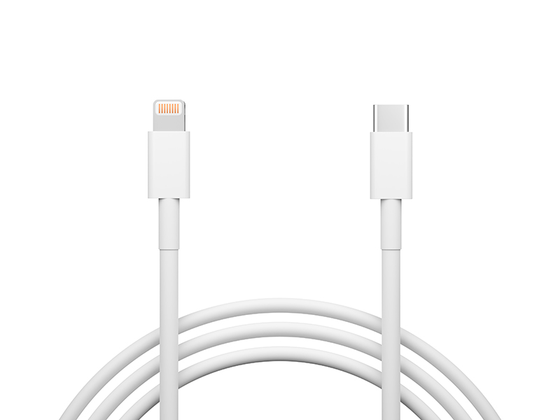 USB-C na iPhone kábel, 1m, biely