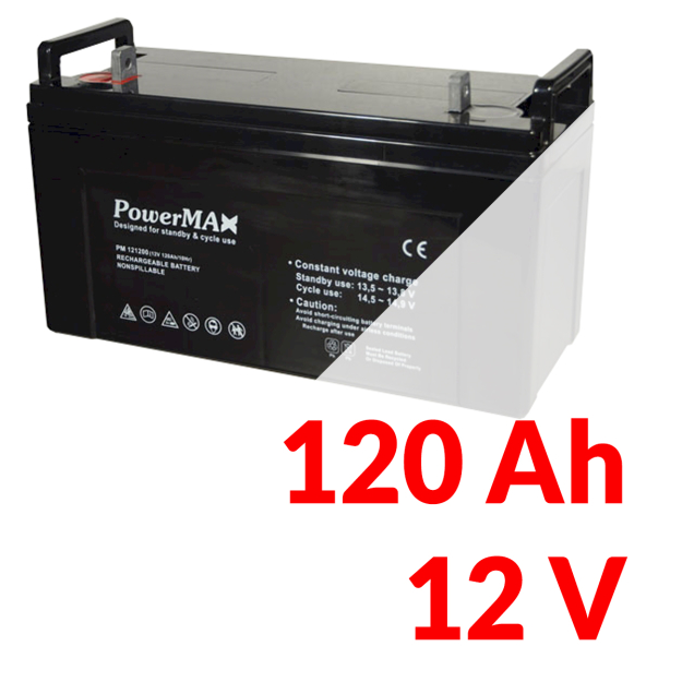 Gélový akumulátor 12 V 120 Ah VRLA MaxBat EC-17810