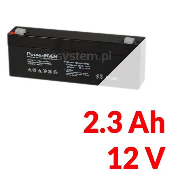 Akumulátor PowerMAX 3 Ah 12 V MaxBat 1223 EC-09571