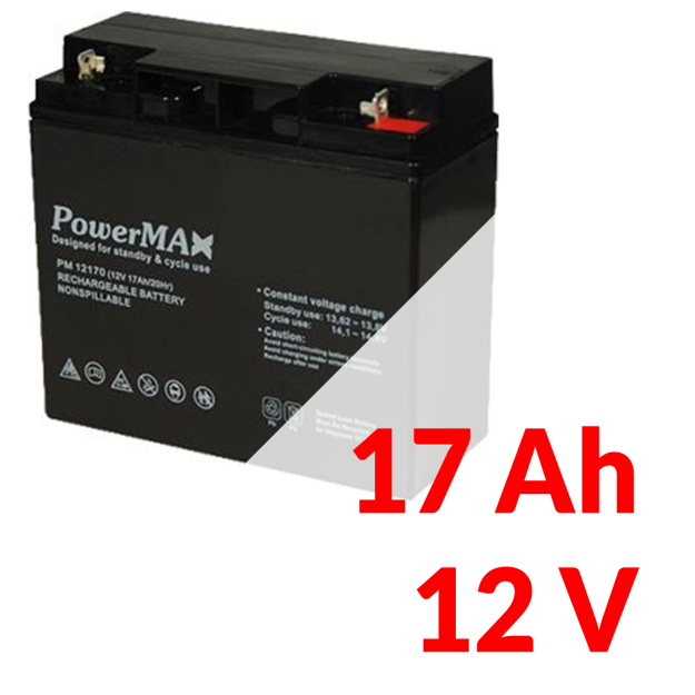 Akumulátor PowerMAX 17 Ah 12 V MaxBat 12170 EC-09489