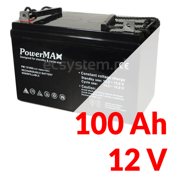 Akumulátor PowerMAX 100 Ah 12 V MaxBat 121000 EC-12012