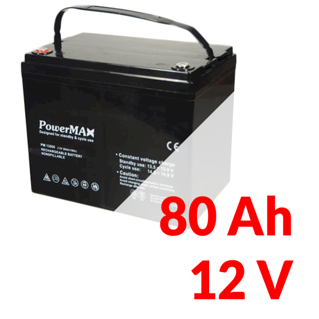 Akumulátor PowerMAX 80 Ah 12 V MaxBat 12800 EC-11691