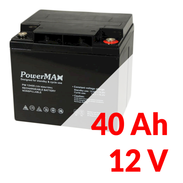 Akumulátor PowerMAX 40 Ah 12 V MaxBat 12400 EC-12089