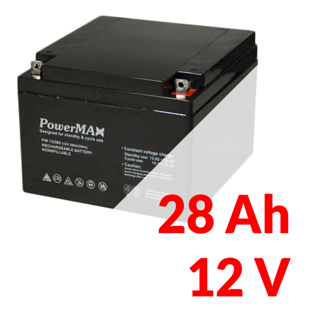 Akumulátor PowerMAX 28 Ah 12 V MaxBat 12280 EC-09979