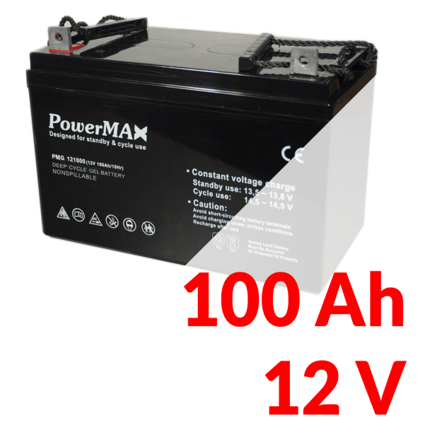 Gélový akumulátor 12 V 100 Ah VRLA MaxBat PMG 121000