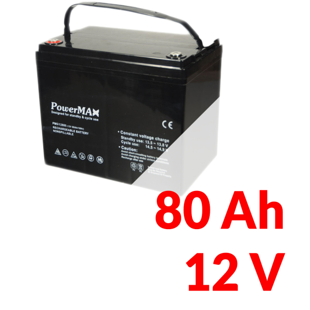 Gélový akumulátor 12 V 80 Ah MAXBAT PMG 12800