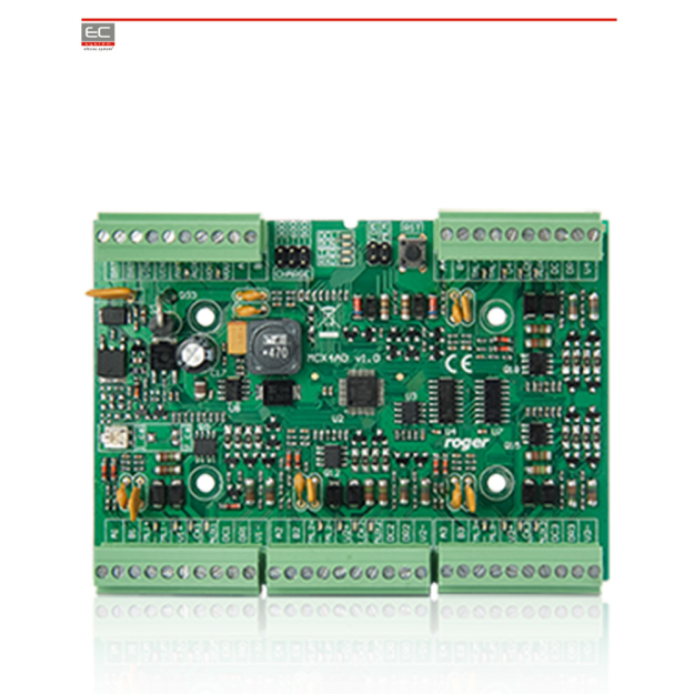 Expandér pre 4 prechody pre prístupový systém RACS 5 Roger MCX4D EC-20620