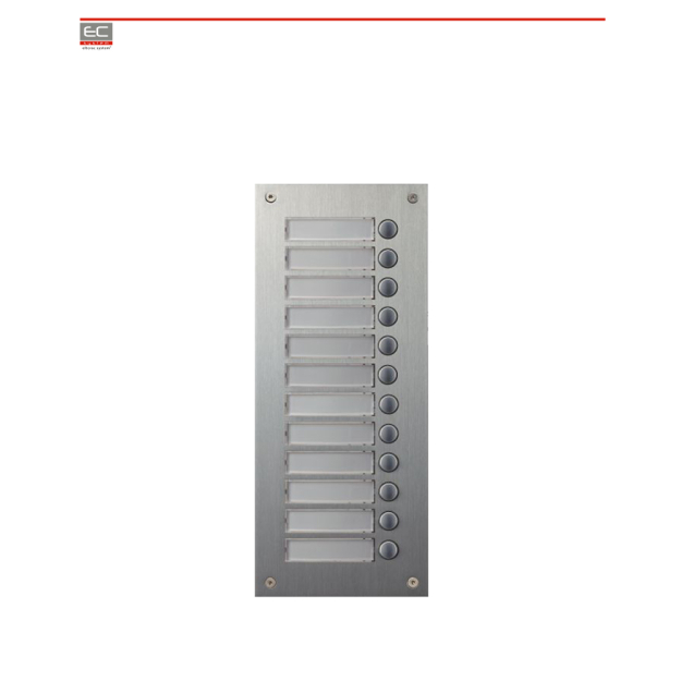 Expandér dverovej stanice Commax DR-12US, 12-tlačidlový EC-22840