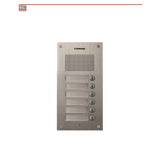 Bránková stanica videovrátnika s RFID čítačkou COMMAX DR-6UM/RFID EC-20204